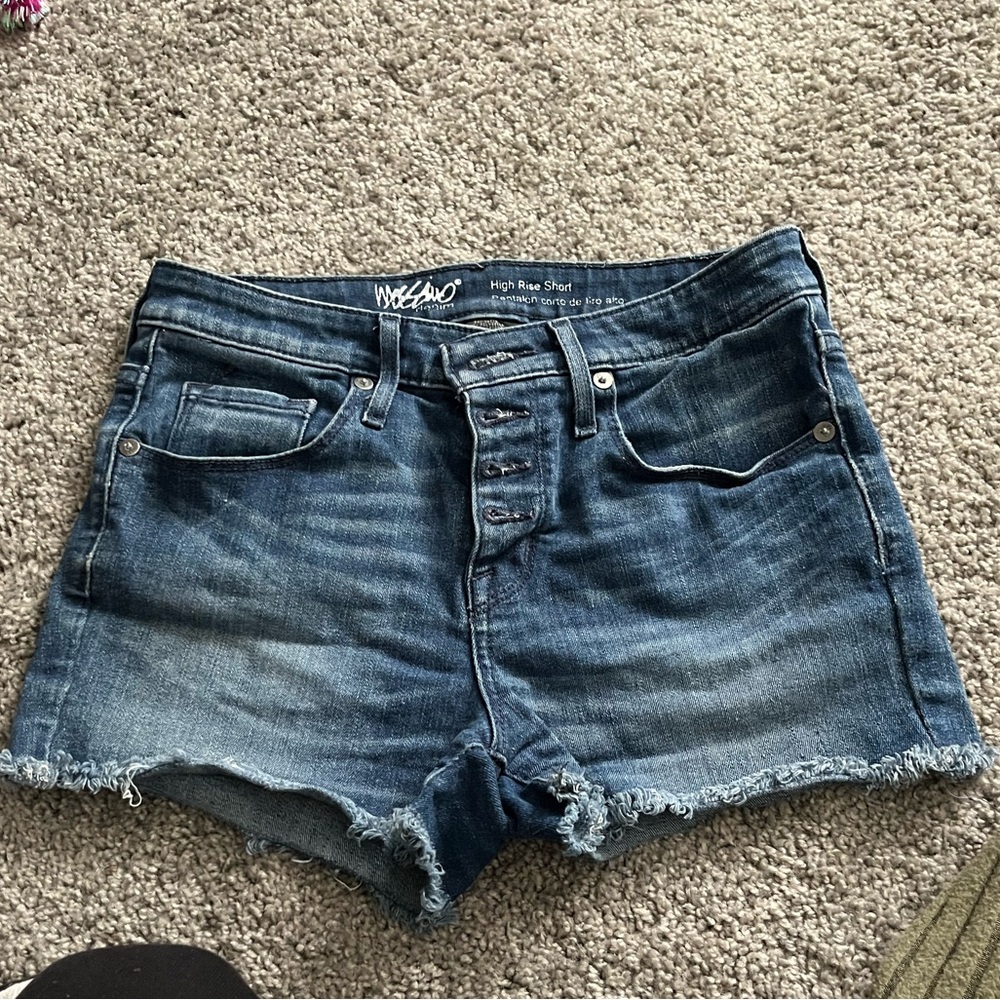 Volcom Women's Dark Blue Jean Shorts